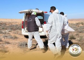 هيئة البحث عن المفقودين تعلن استخراج جثة مجهولة الهوية من مقبرة سيدي الشارف بترهونة