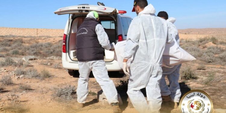 هيئة البحث عن المفقودين تعلن استخراج جثة مجهولة الهوية من مقبرة سيدي الشارف بترهونة