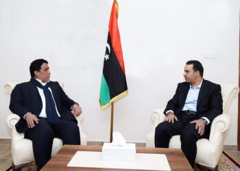 المنفي يبحث مع النويري تطورات الأوضاع السياسية في ليبيا