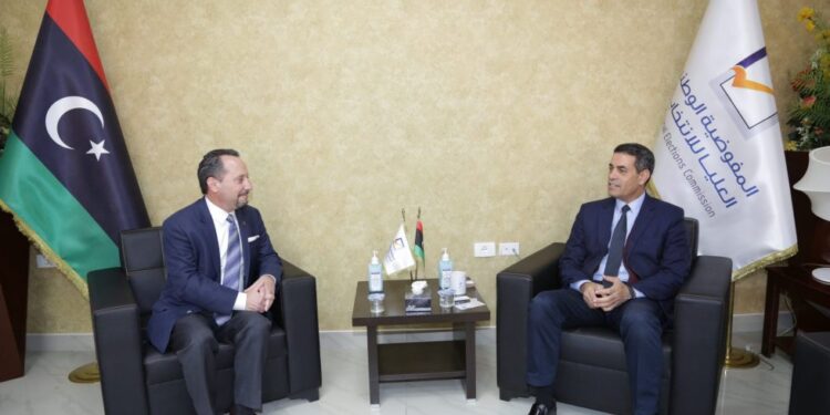 السائح يبحث مع مدير منظمة أيفس ملف التعاون في مجال الانتخابات