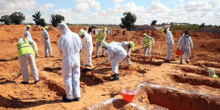 هيئة البحث عن المفقودين تكشف لـ أبعاد أرقاما جديدة متعلقة بجثامين المقابر الجماعية بترهونة