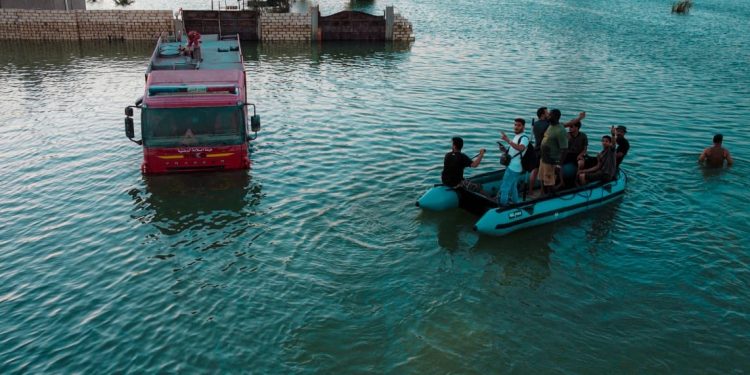 شركة المياه لـ أبعاد: استأنفنا أعمال إزاحة المياه باجدابيا