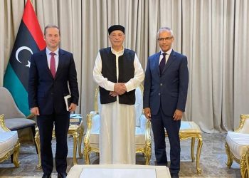 عقيلة يؤكد للمبعوث الفرنسي ضرورة تشكيل حكومة واحدة لإجراء الانتخابات