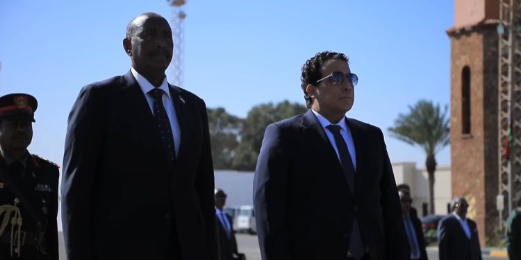 طرابلس ..المنفي يستقبل البرهان