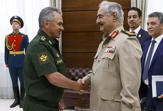 مؤسسة بحثية..حفتر يلاقي المسؤولين الأمريكيين ويبني علاقات مع روسيا