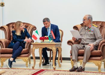 حفتر وميلوني يبحثان الدفع بالعملية السياسية والحد من الهجرة غير النظامية