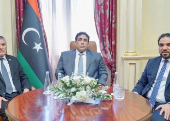 بعد تعميم حكم محكمة بشأن عدم شرعيته..المنفي يبحث مع قادربوه توحيد المؤسسات الليبية