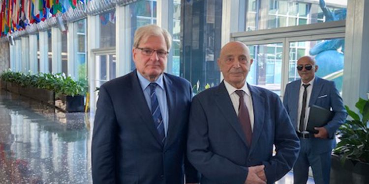 عقيلة يبحث في واشنطن الوصول إلى الانتخابات وإنهاء الانقسام السياسي